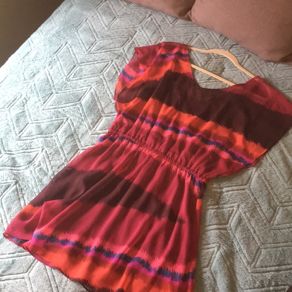 NWOT pink/orange express dress
